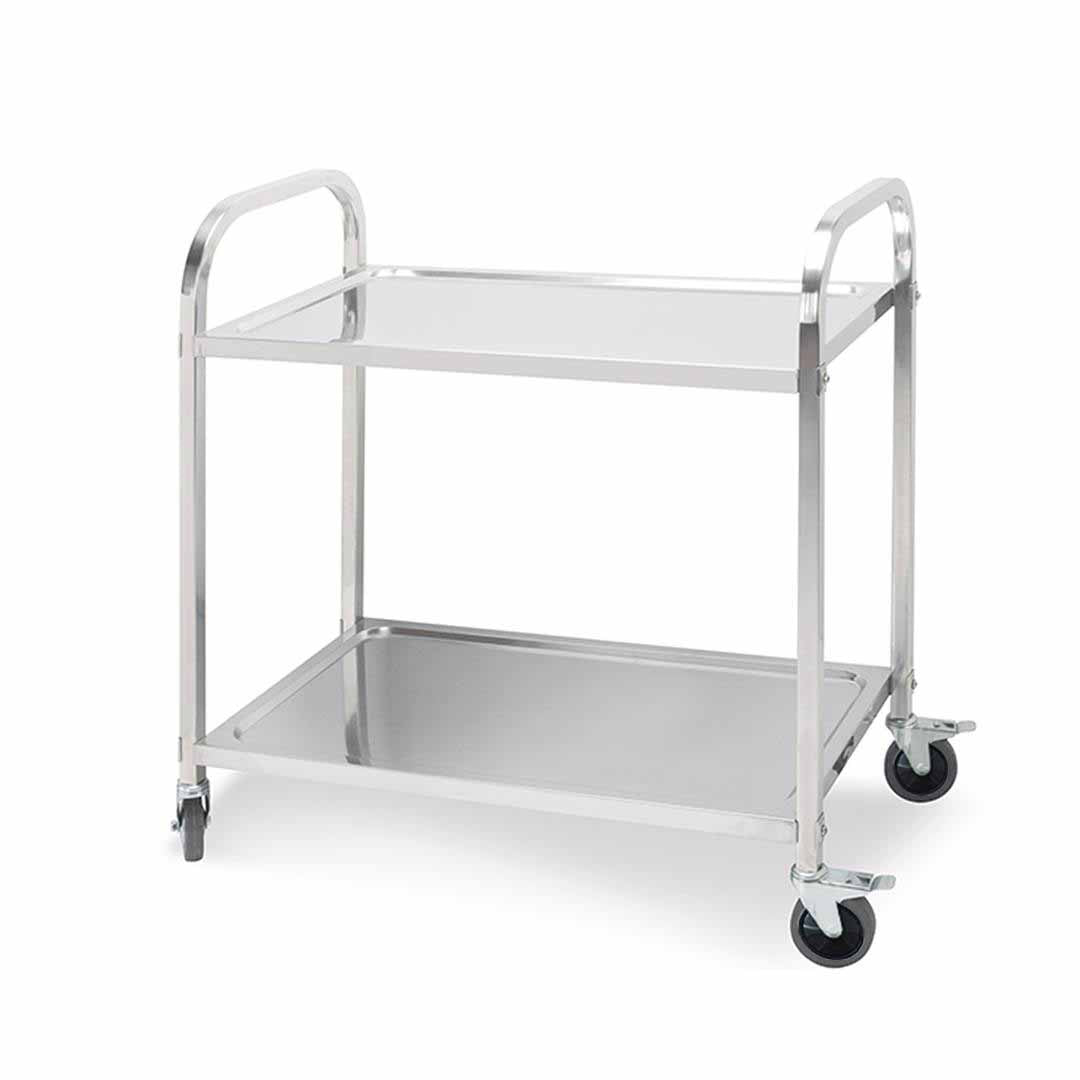 Stainless Steel Utility Cart in Large - 2 Tier - Notbrand