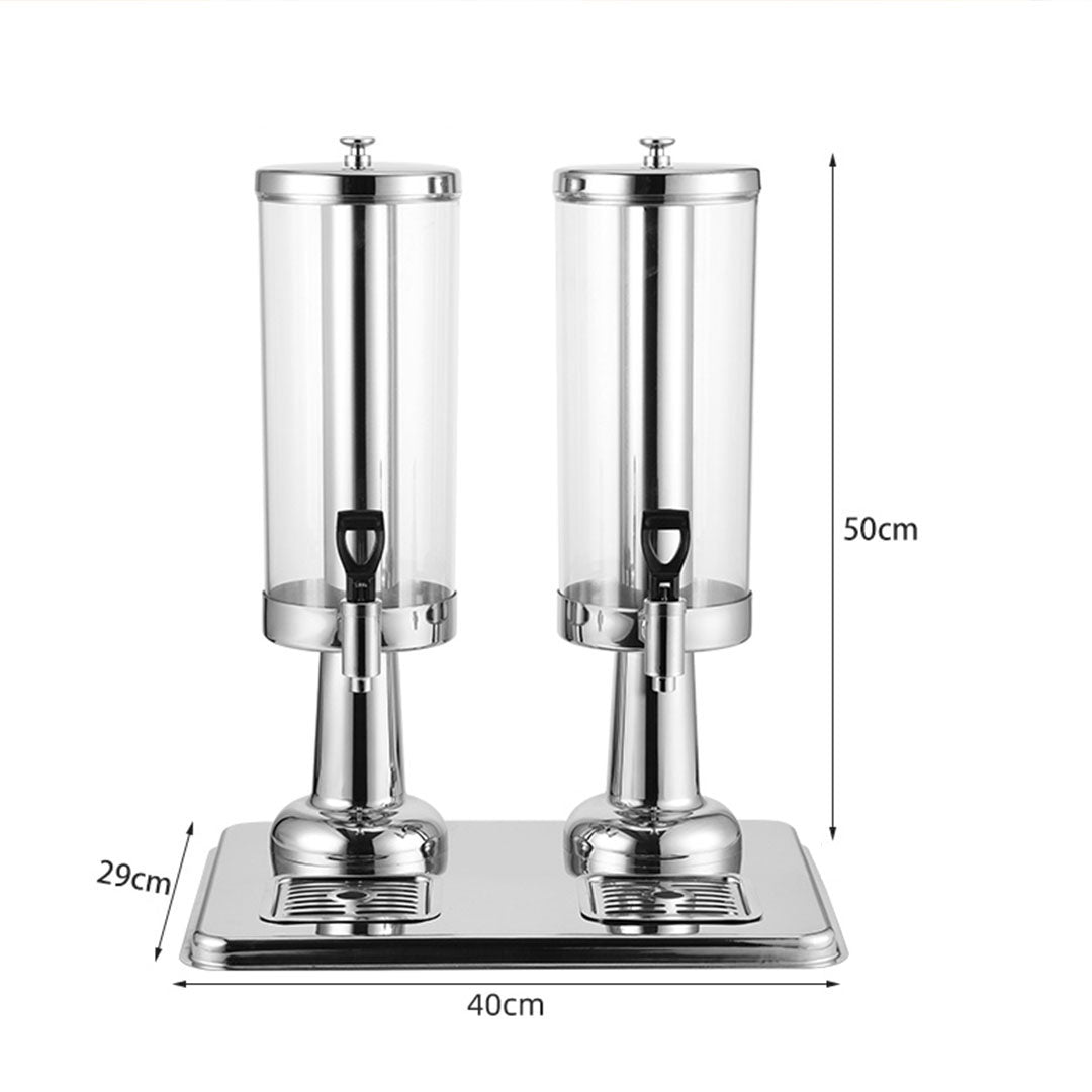 Dual Stainless Steel Beverage Dispenser - 6 Liter - Notbrand