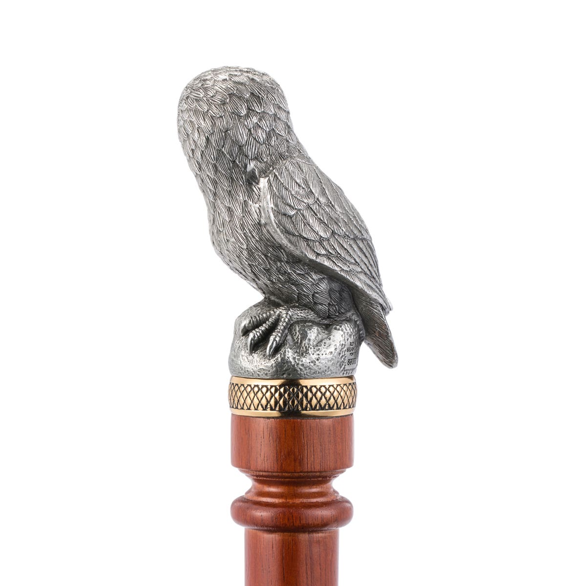 Royal Selangor Woodland Owl Walking Stick - Pewter - Notbrand
