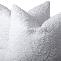 Opal Madallion Cotton Bedspread Set - White - Notbrand