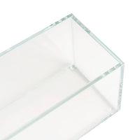 Crystal Glass Rectangle Low Rise Trough in Clear - Large - NotBrand
