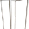 Tall Metal Pedestal Stand in White - 200cmH - Notbrand