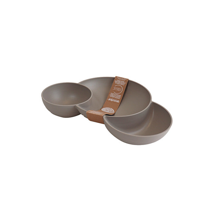 Earth Tierra Hors D'oeuvres Dish - Taupe - Notbrand