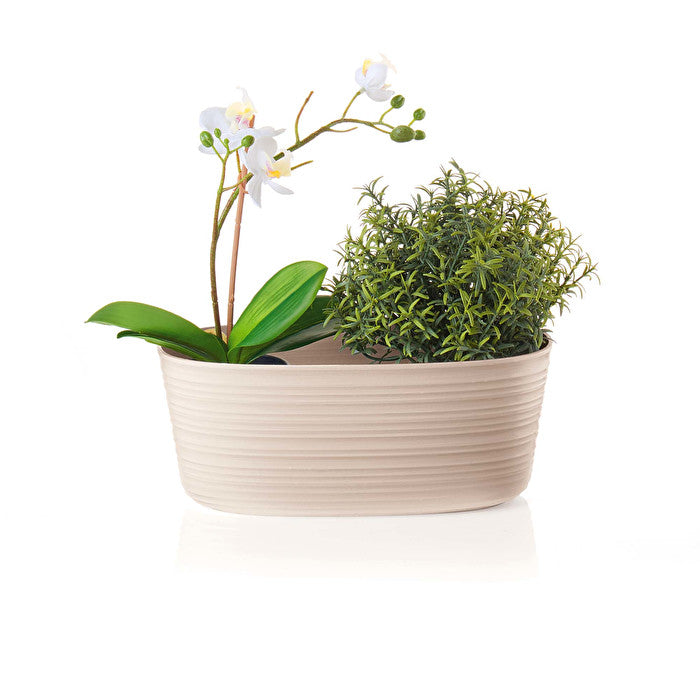 Earth Tierra Multiple Pot Planter in Taupe - Small - Notbrand