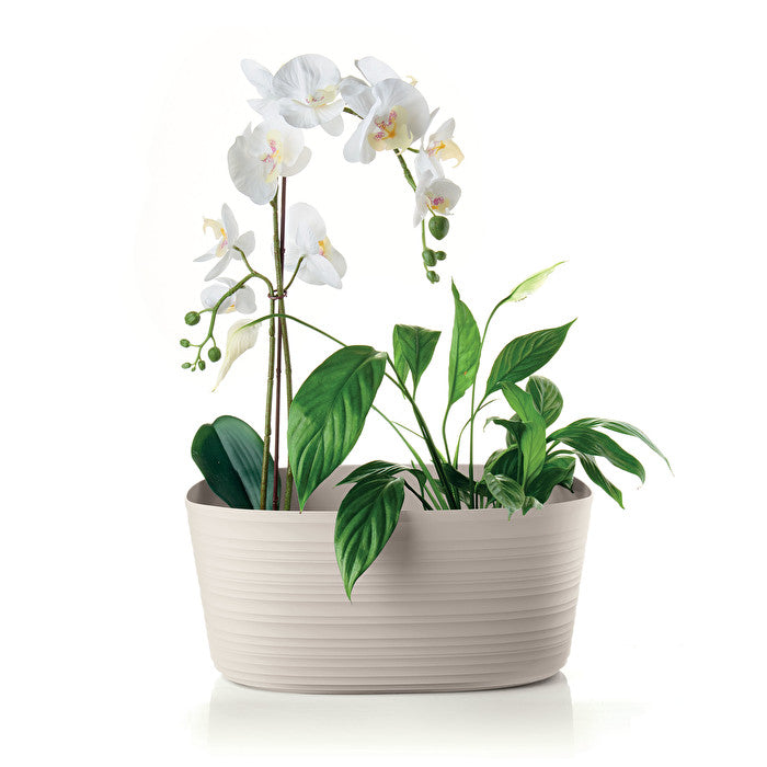Earth Tierra Multiple Pot Planter in Taupe - Large - Notbrand
