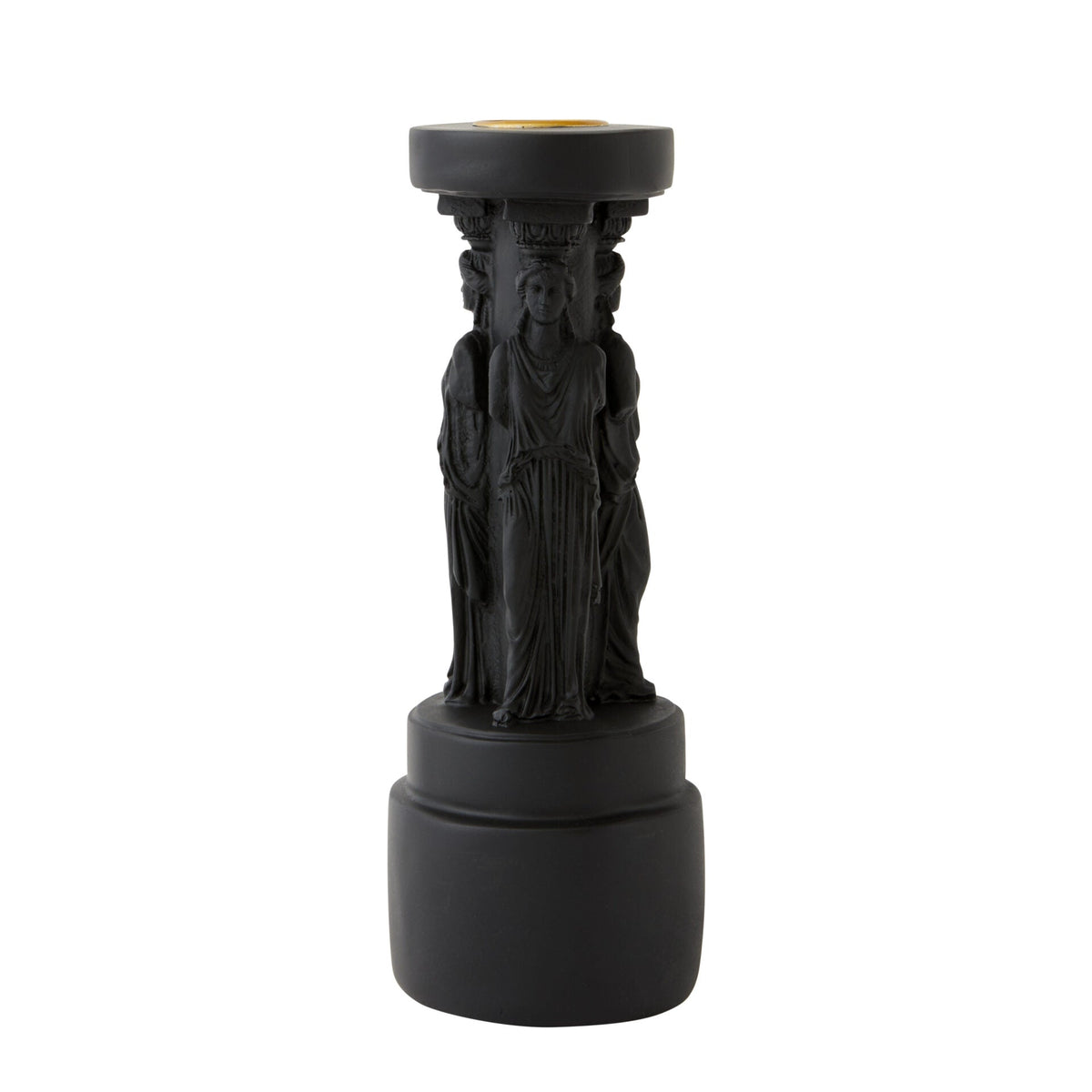 Roman Male Candle Holder - Black - Notbrand