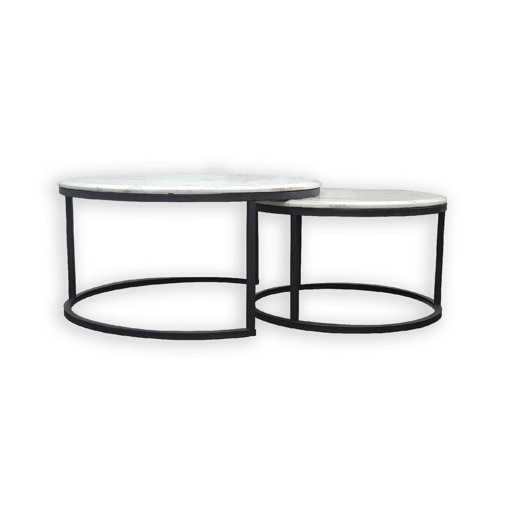 Xenops Nesting Style Coffee Table - White & Black