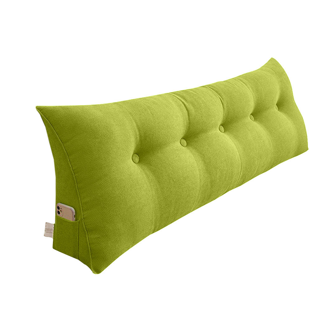 Triangular Headboard Wedge Pillow in Green - 120cm - Notbrand