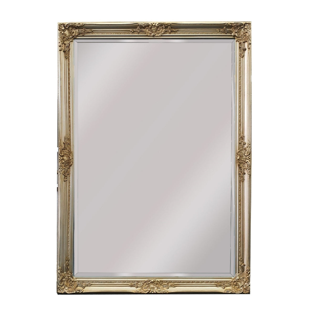 French Provincial Ornate Mirror in Champagne - Small - Notbrand