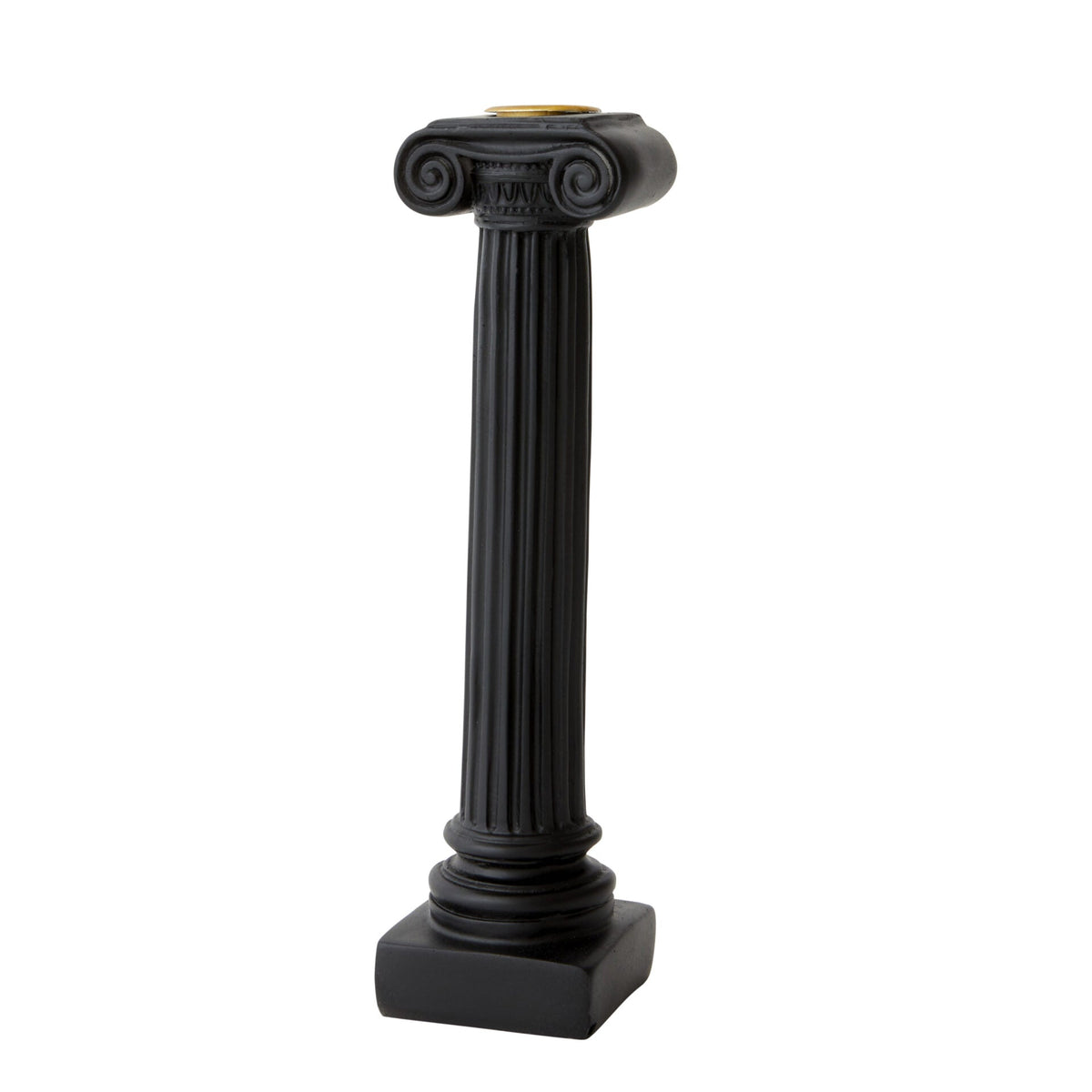 Thin Pillar Candle Holder in Black - Small - Notbrand