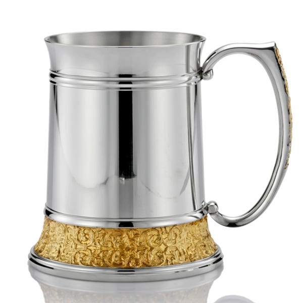 Royal Selangor Classic Expressions Gilt Tankard in Pewter - Large - Notbrand