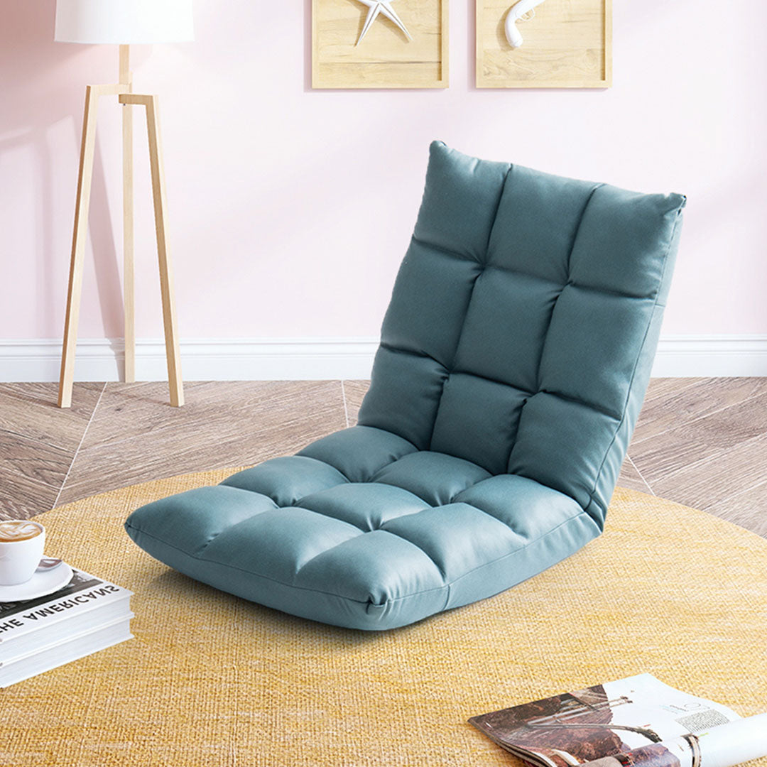 Air Leather Floor Recliner Sofa Cushion - Green - Notbrand