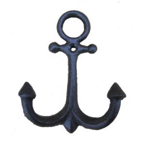 Anchor Wall Hook in Cast Iron - Black Bronze - Notbrand