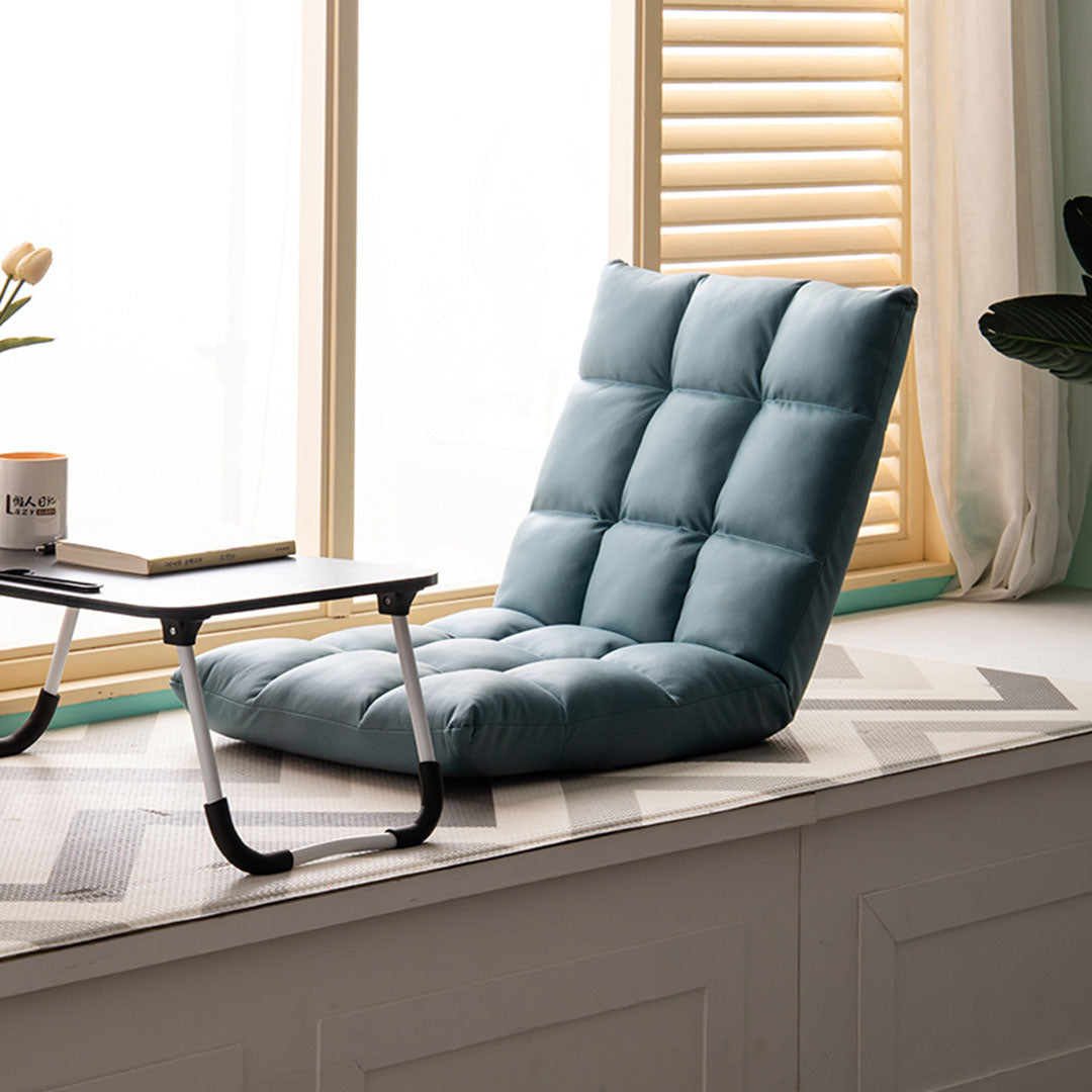 Air Leather Floor Recliner Sofa Cushion - Green - Notbrand