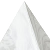 Ceramic Pyramid Ornament in White - Small - Notbrand