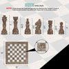 The Royale Chess Set in Oceanic & White - 38cm - Notbrand