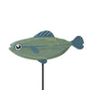 Mardie Fish Statue on Stand - Blue - Notbrand