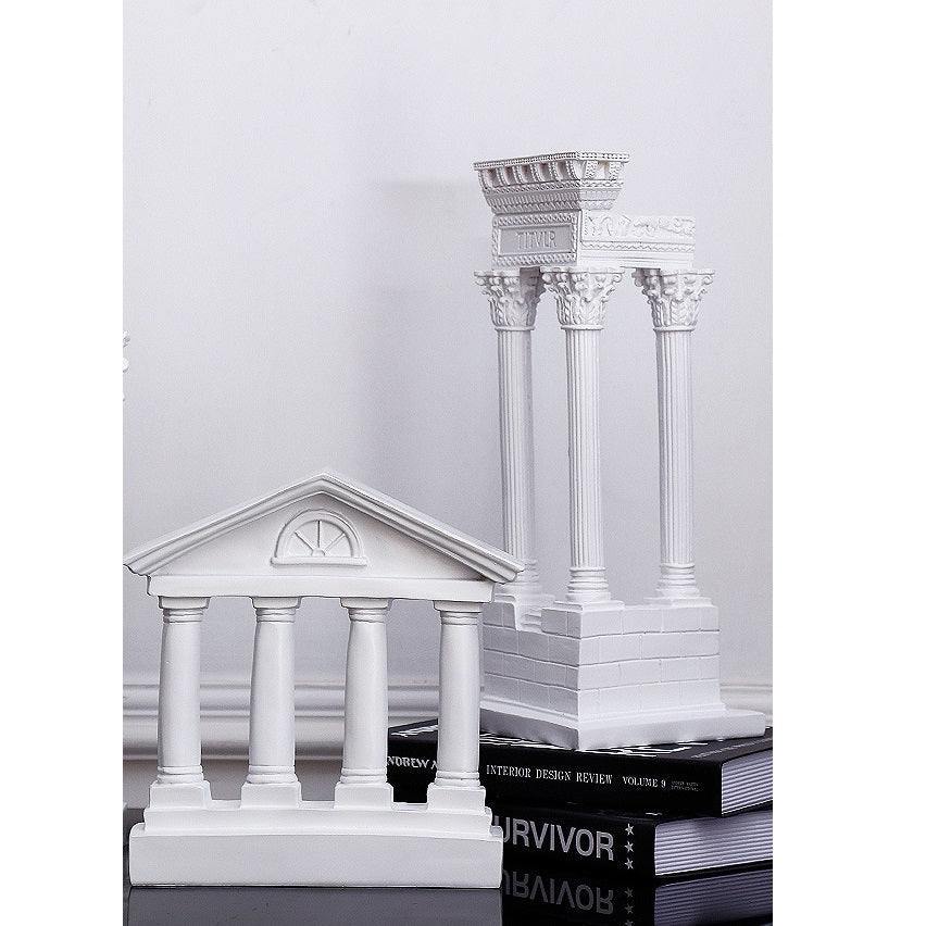Templum Saturnia Architecture Sculpture - White - Notbrand