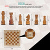 The Royale Chess Set in Coral & Red - 38cm - Notbrand