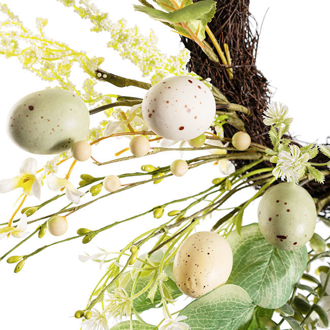 Eucalyptus & Easter Egg Wreath - Green - Notbrand