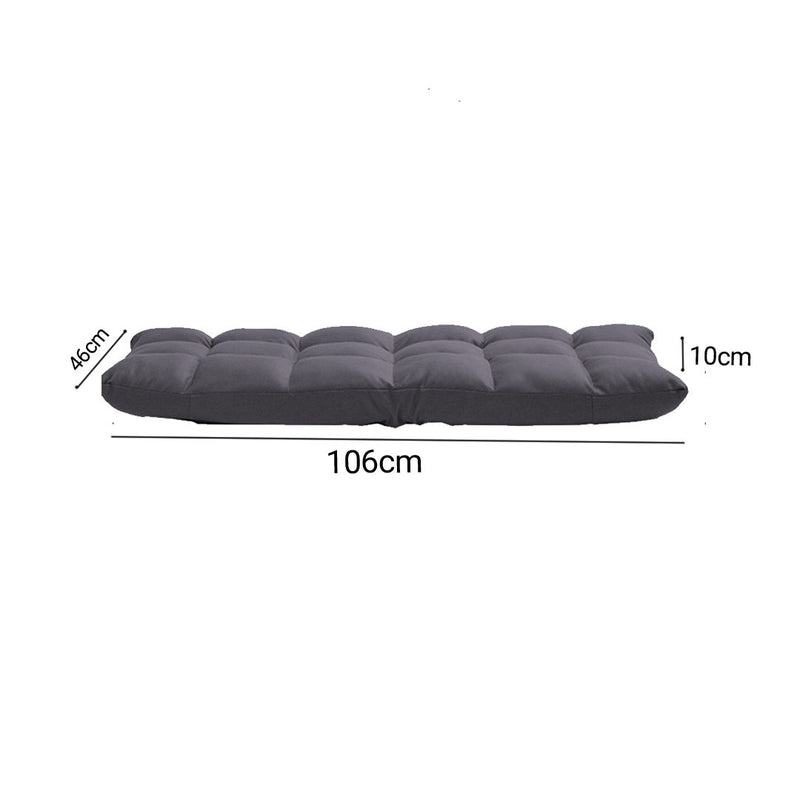 Air Leather Floor Recliner Sofa Cushion - Grey - Notbrand