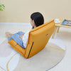 Air Leather Floor Recliner Chair - Yellow - Notbrand