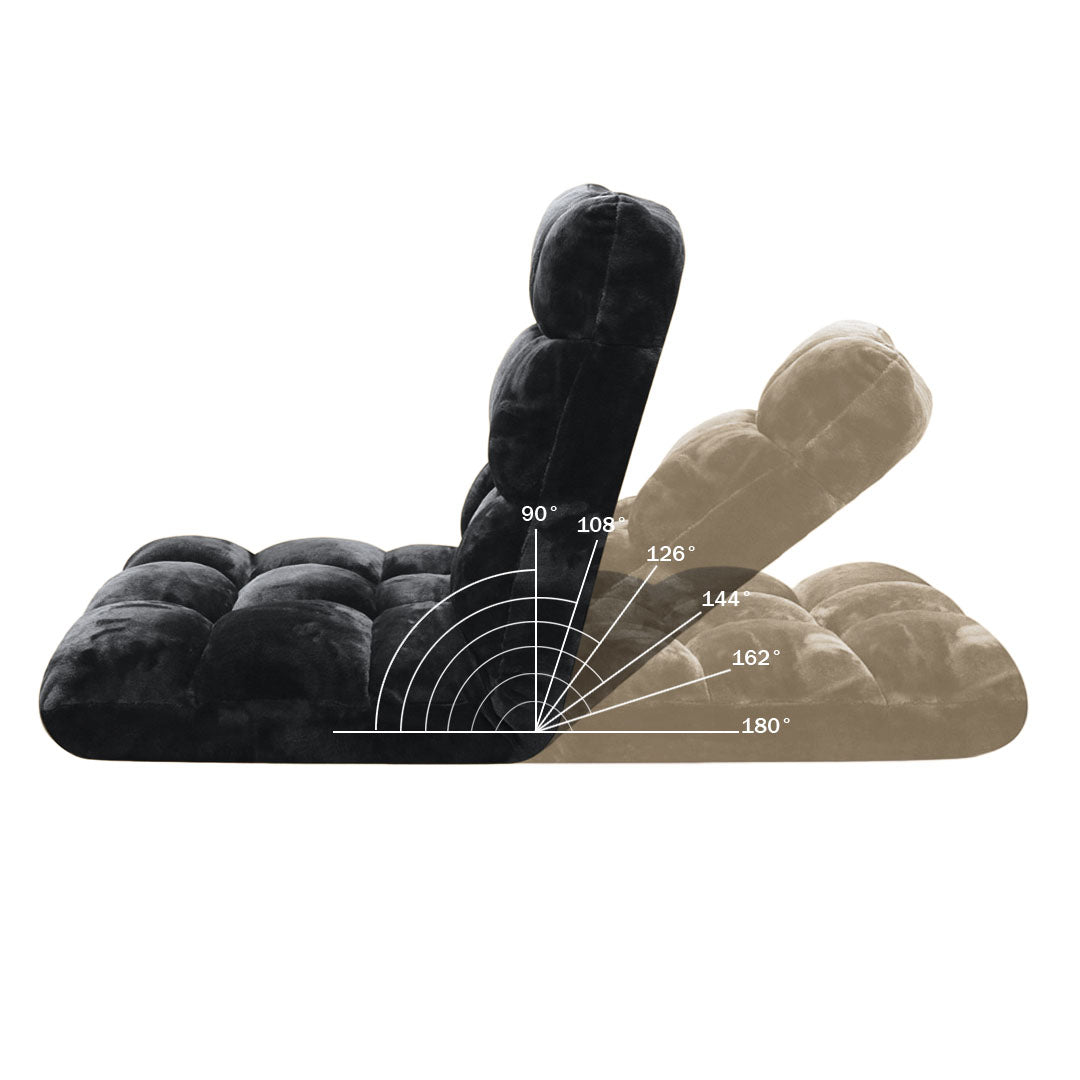Floor Recliner Lounge Sofa Cushion - Black - Notbrand
