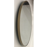Bilyana Metal Frame Round Wall Mirror - Gold - Notbrand