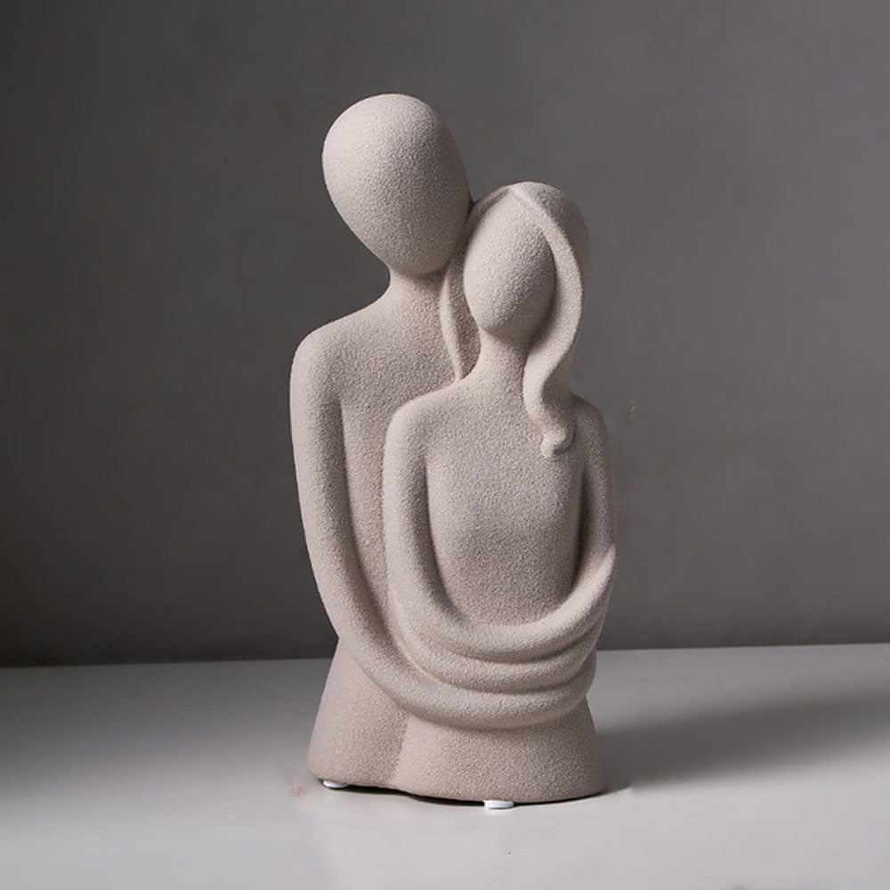 Abstract Ceramic Couple Statue Sculpture - Range - Notbrand