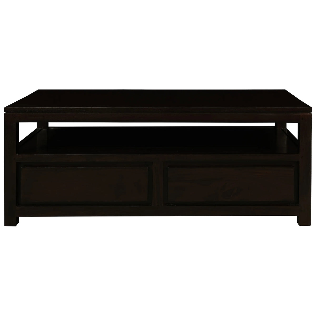 Amsterdam Timber 4 Drawers Coffee Table - Chocolate - Notbrand