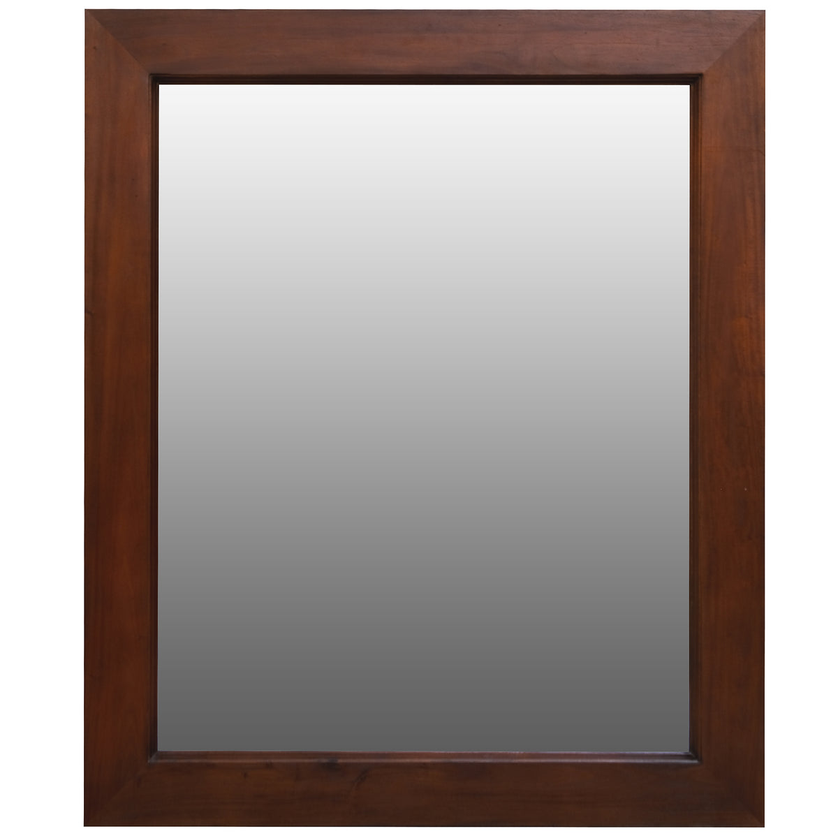 Ascort Solid Timber Frame Wall Mirror - Mahogany - Notbrand