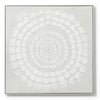 Cosmo Hand Painted Wall Art - Grey & White - Notbrand