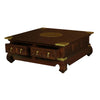 Dynasty Timber 4 Drawer Square Coffee Table - Mahogany - Notbrand