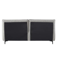 Wysacan King Bed Frame - Charcoal Pepper Boucle - Notbrand