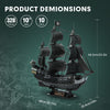 Queen Anne's Sailboat Pirate Ship 3D Model Puzzle - Notbrand