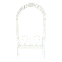 Russey Garden Arch with Bench Seat - Rustic Cream - Notbrand