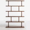 Berch Sculptural Five-Tier Bookshelf - Brown - Notbrand