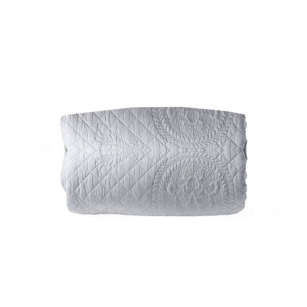 French Soft Cotton Medallion Coverlet - White - Notbrand