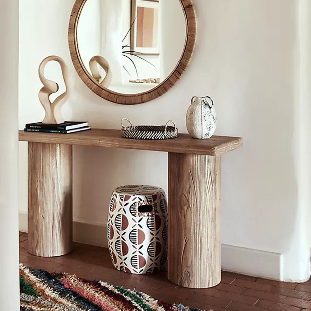 Morina Reclaimed Wood Console Table - Natural - Notbrand