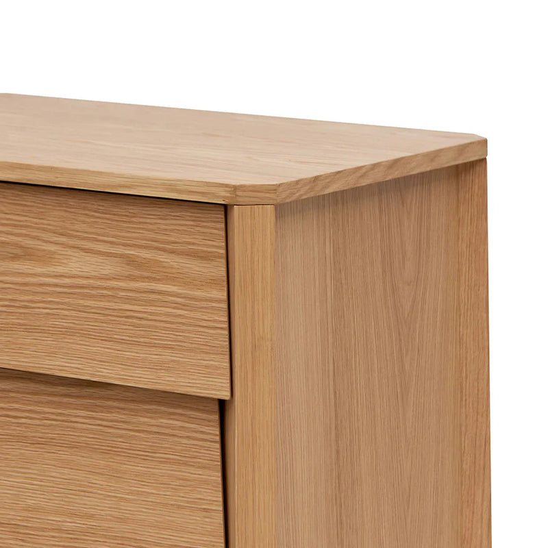 Meseret 3 Drawers Wooden Dresser - Natural Oak - NotBrand