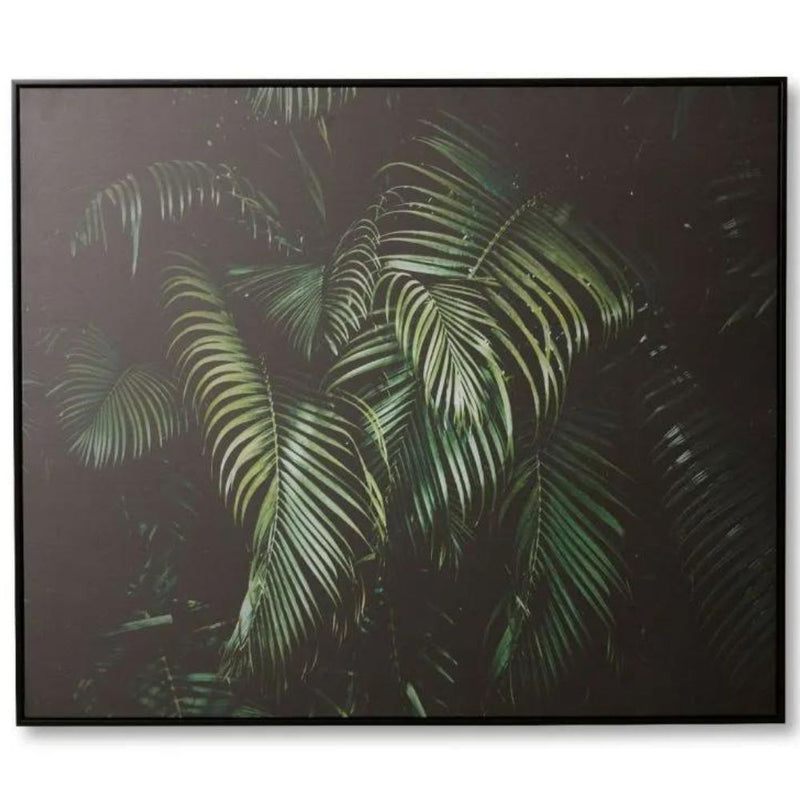 Palm Canvas Wall Art - Green - Notbrand