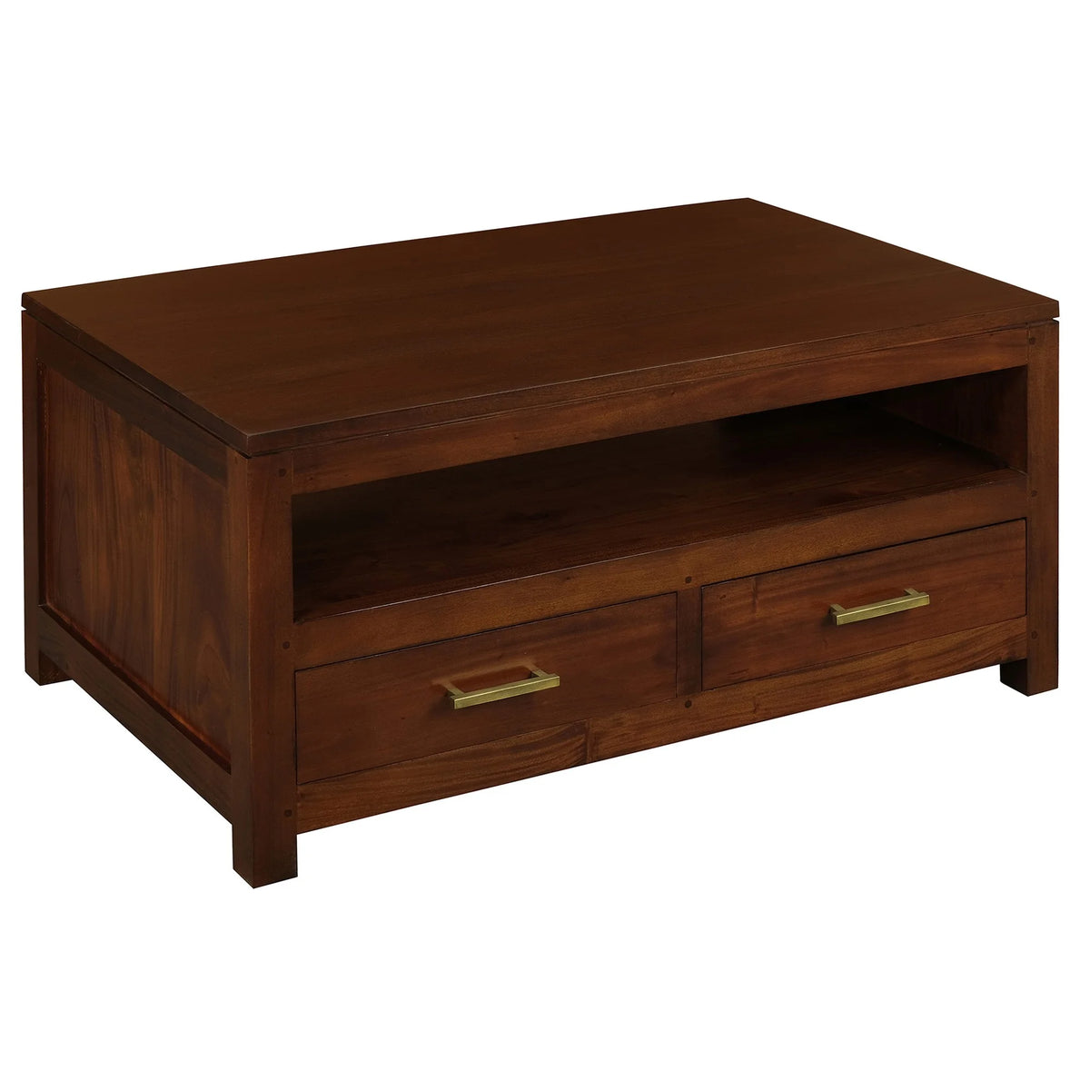 Paris Solid Timber 4 Drawer Coffee Table - Mahogany