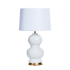 Pearl Ceramic Table Lamp - White - Notbrand
