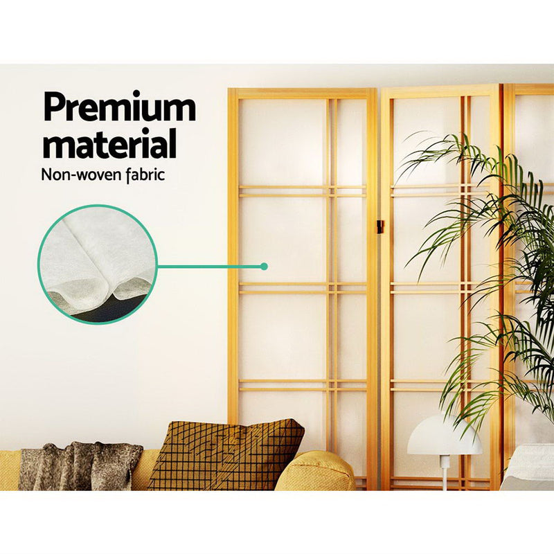 Artiss 3 Panel Room Divider in Wood - Nova Natural - Notbrand