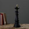 Retro Chessmen Ornaments Accent Pieces - Black - Notbrand
