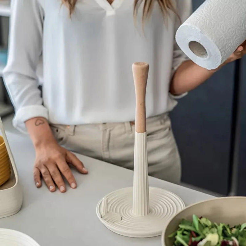 ECO-Kitchen Universal Kitchen Roll Holder - Milk White - Notbrand