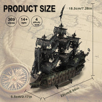 The Flying Dutchman Ship 3D Metal Puzzle DIY Toy - Notbrand