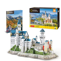 Neuschwanstein Castle Architecture Paper Model Building Kit - Notbrand