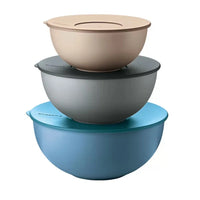 Set of 3 Containers With Lid - Assorted Color - Notbrand