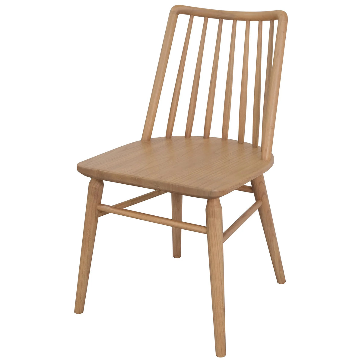 Set of 2 Riviera Solid Oak Dining Chair - Natural